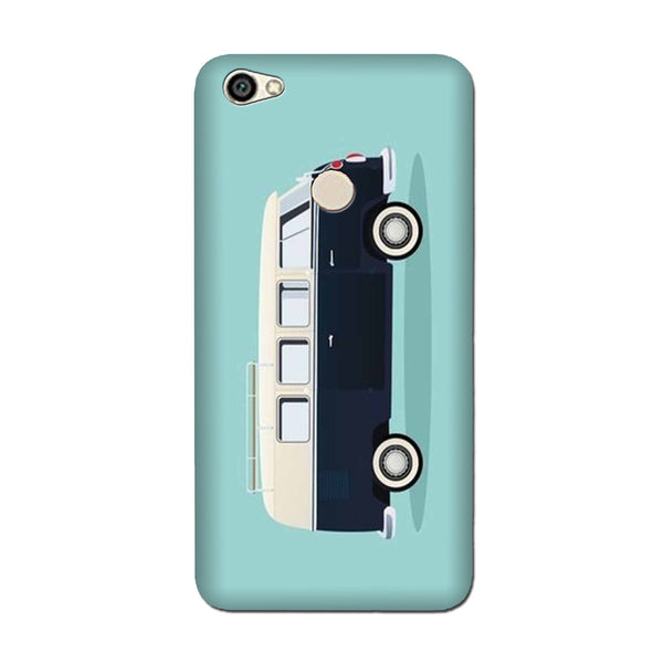 Travel Bus Mobile Back Case for Oppo F7  (Design - 379)