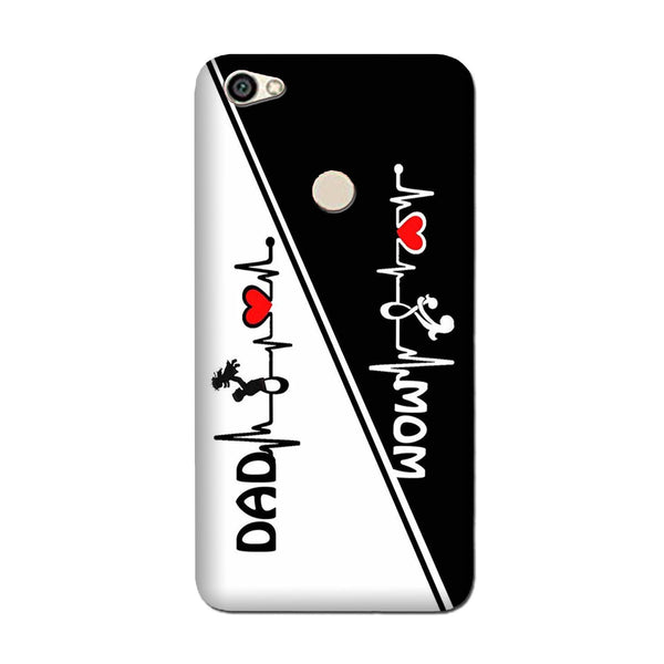 Love Mom Dad Mobile Back Case for Oppo F7  (Design - 385)