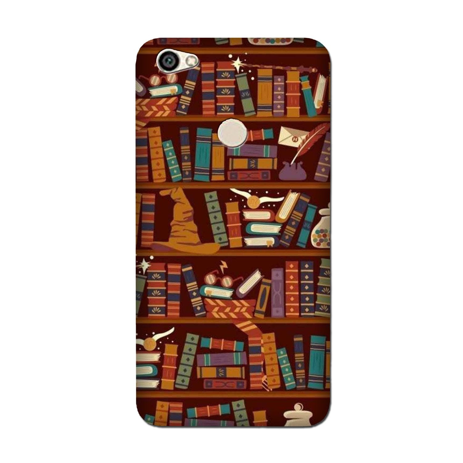Book Shelf Mobile Back Case for Vivo V7 (Design - 390)