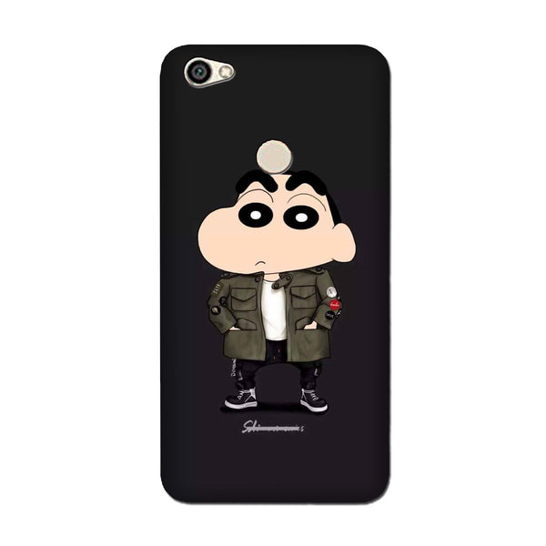 Shin Chan Mobile Back Case for Oppo F7  (Design - 391)