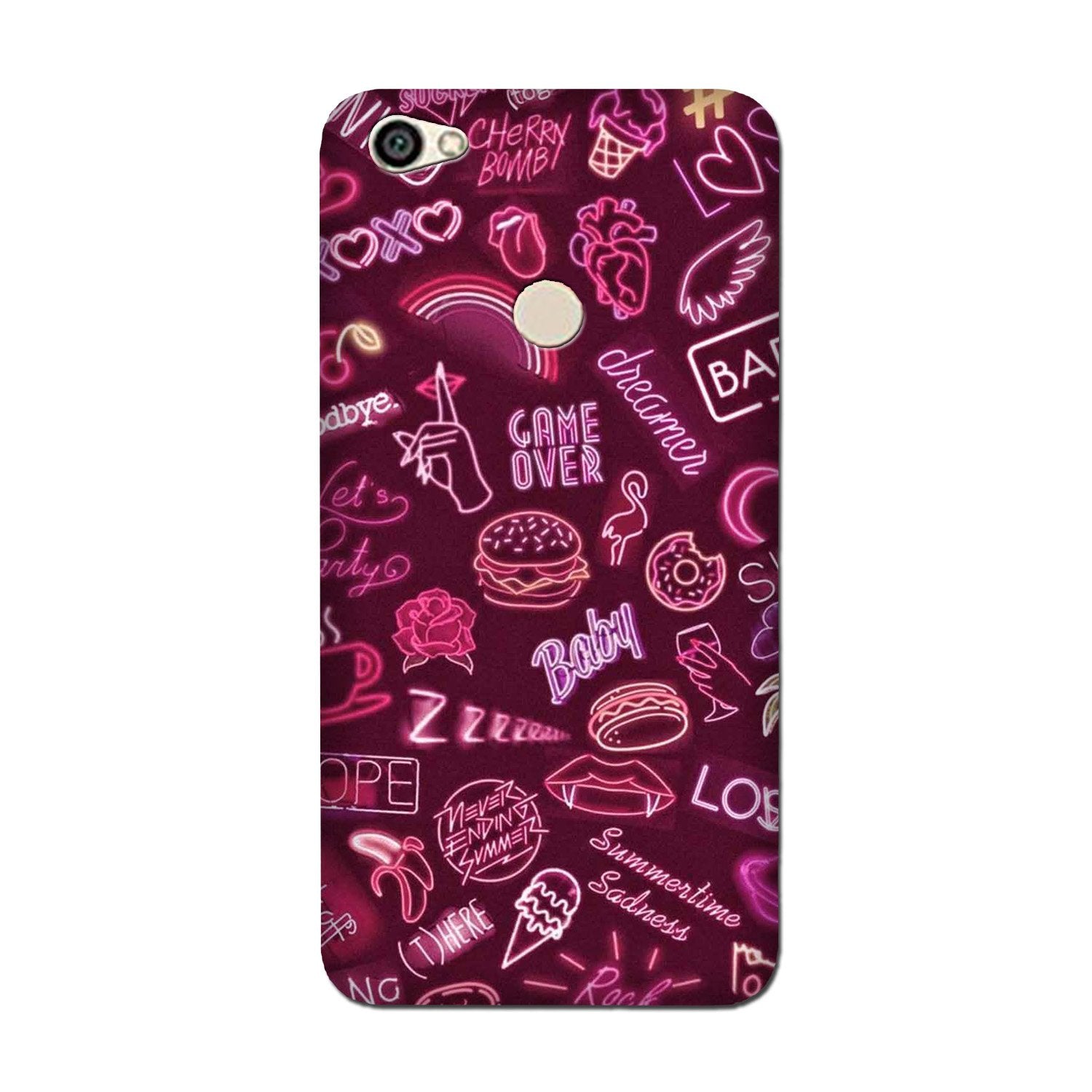 Party Theme Mobile Back Case for Oppo F7  (Design - 392)