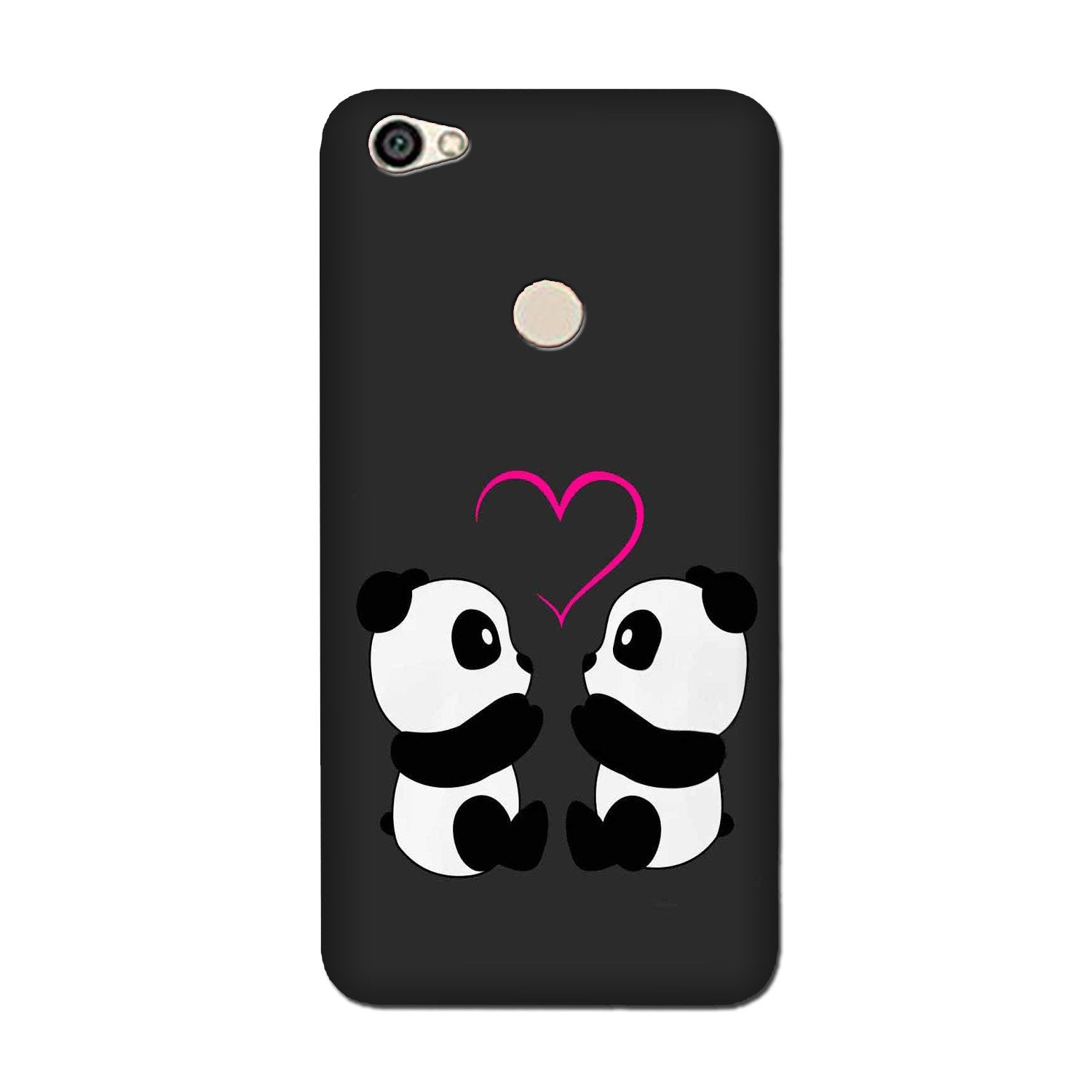 Panda Love Mobile Back Case for Redmi Y1 Lite (Design - 398)