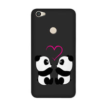 Panda Love Mobile Back Case for Vivo V7 Plus (Design - 398)