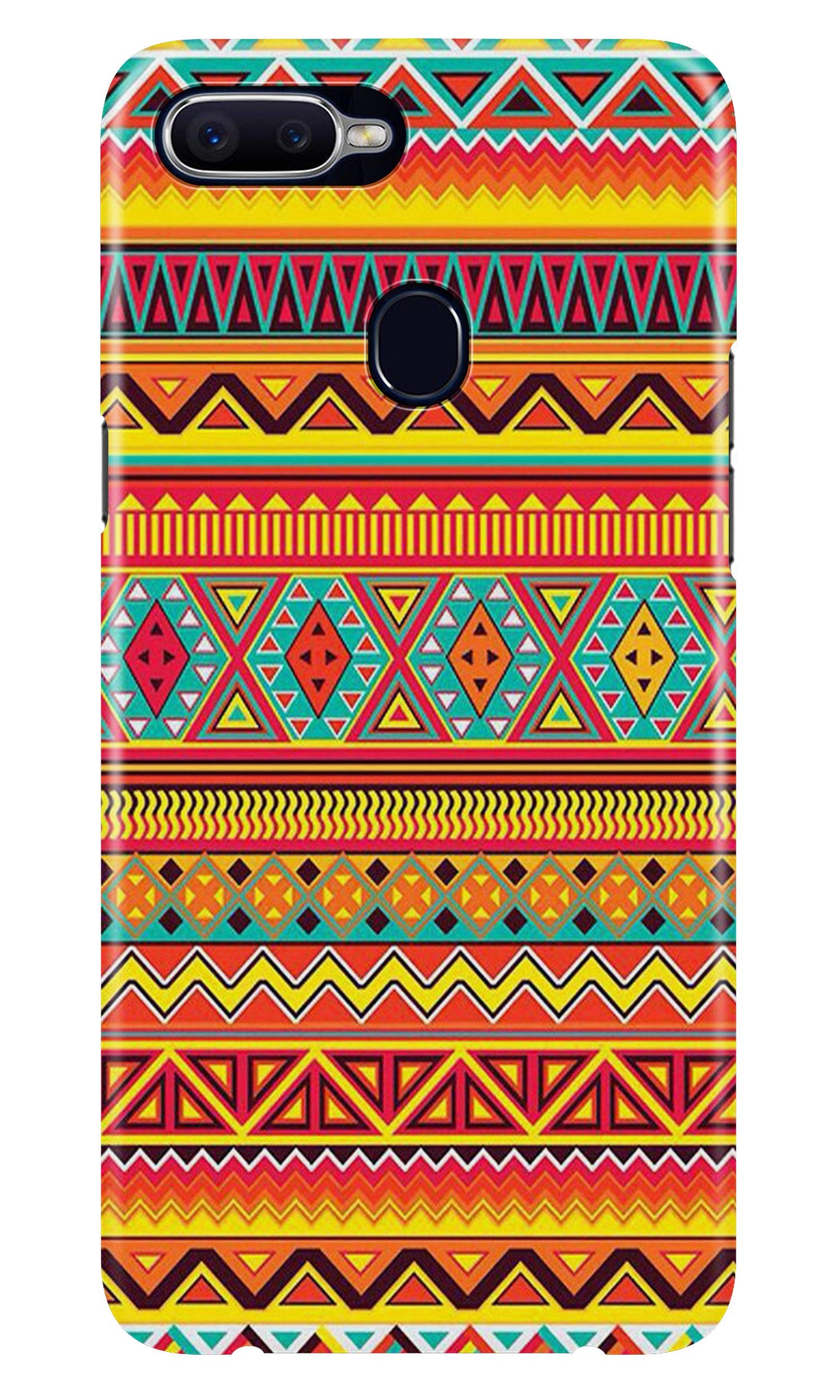 Zigzag line pattern Case for Oppo A7