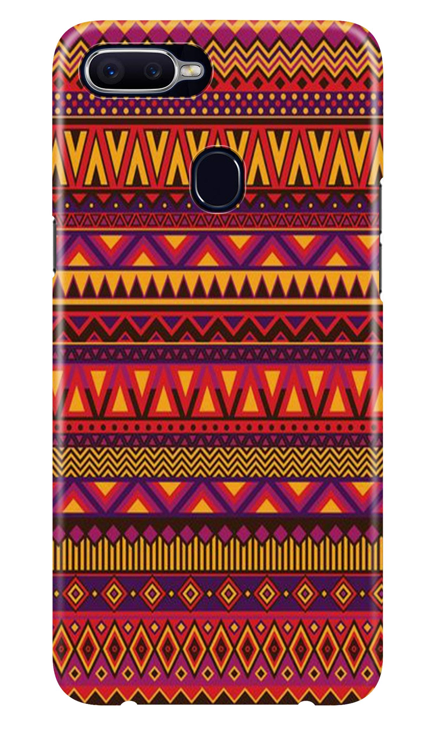 Zigzag line pattern2 Case for Oppo A7