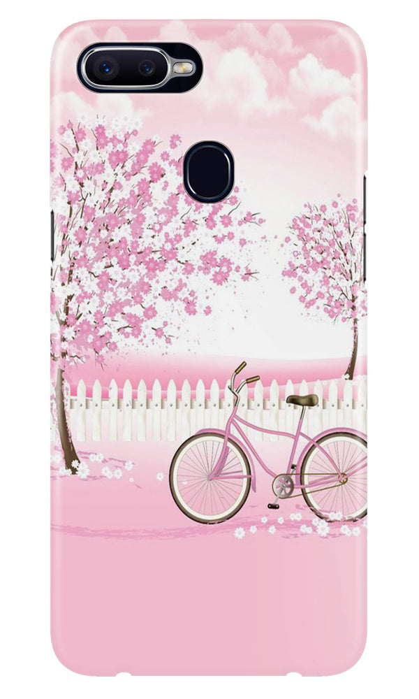 Pink Flowers Cycle Case for Realme 2  (Design - 102)