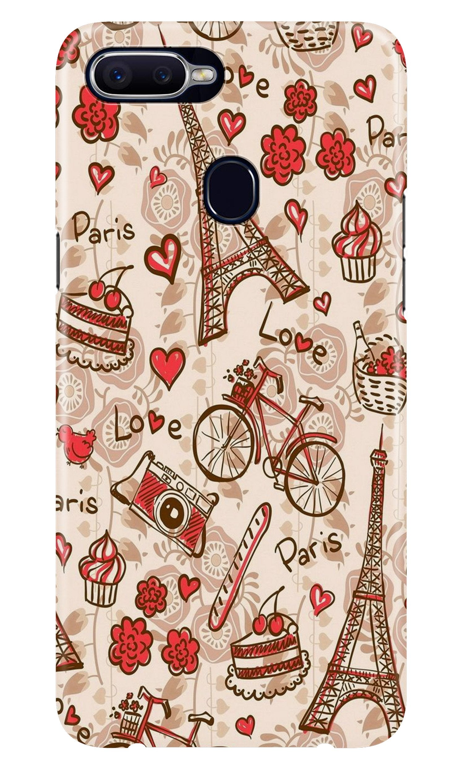 Love Paris Case for Oppo F9  (Design - 103)