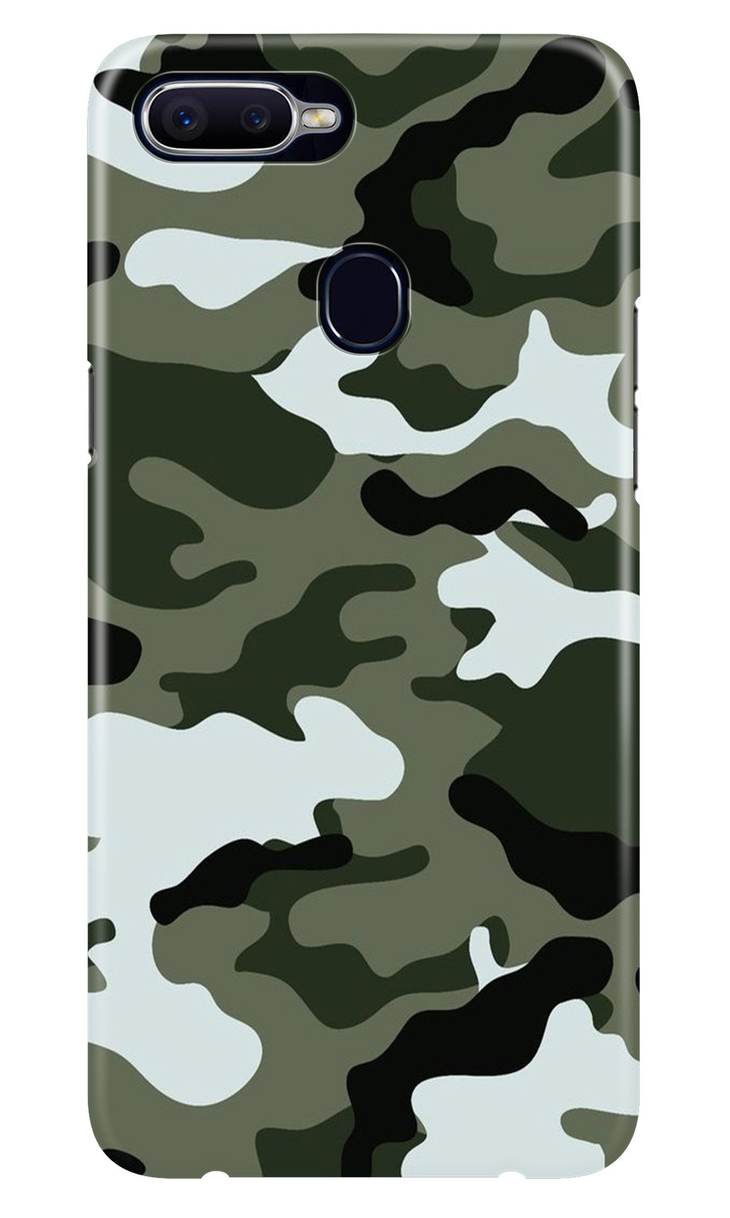 Army Camouflage Case for Oppo F9  (Design - 108)