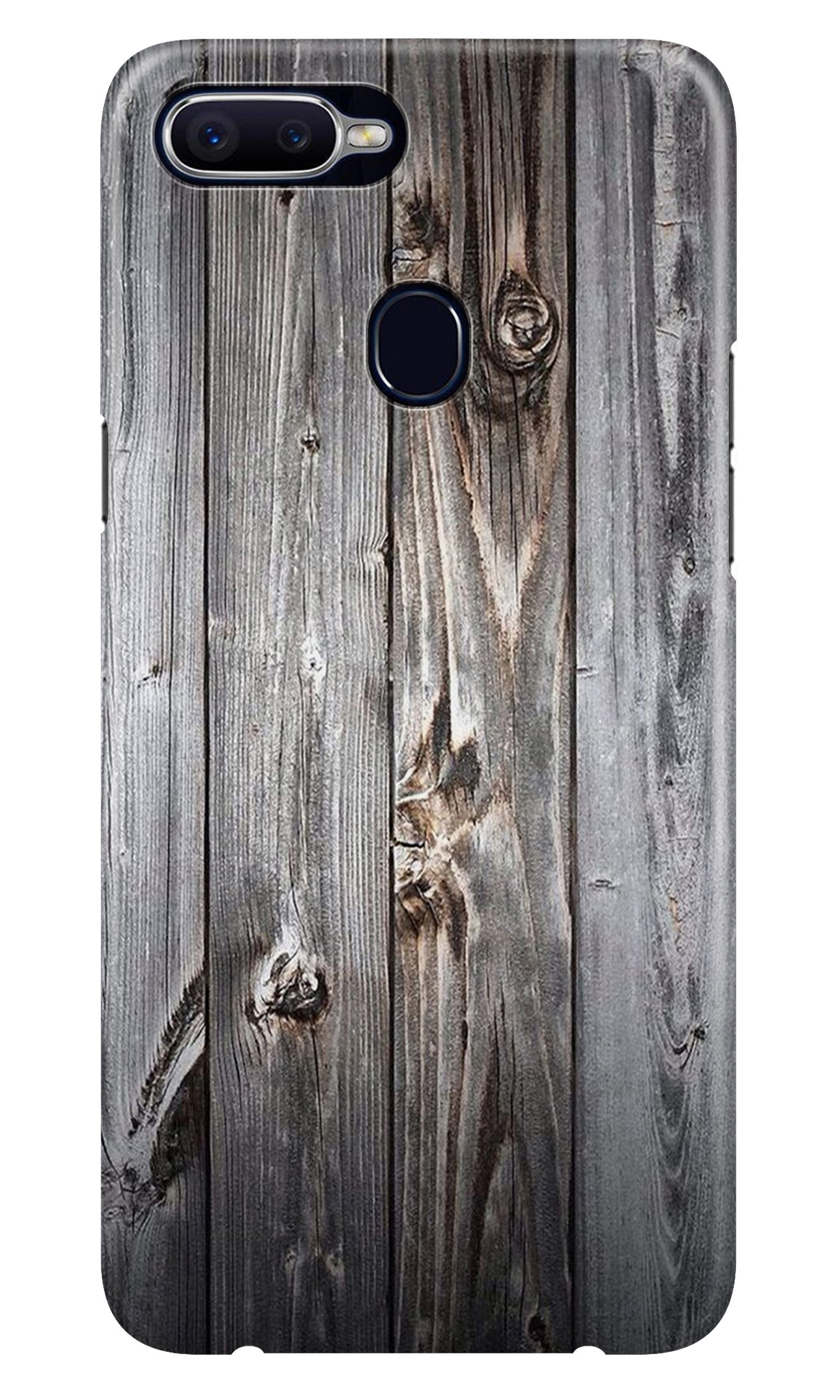Wooden Look Case for Oppo F9  (Design - 114)