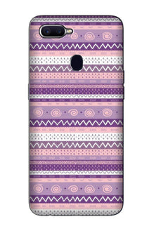 Zigzag line pattern3 Mobile Back Case for Oppo A12 (Design - 11)
