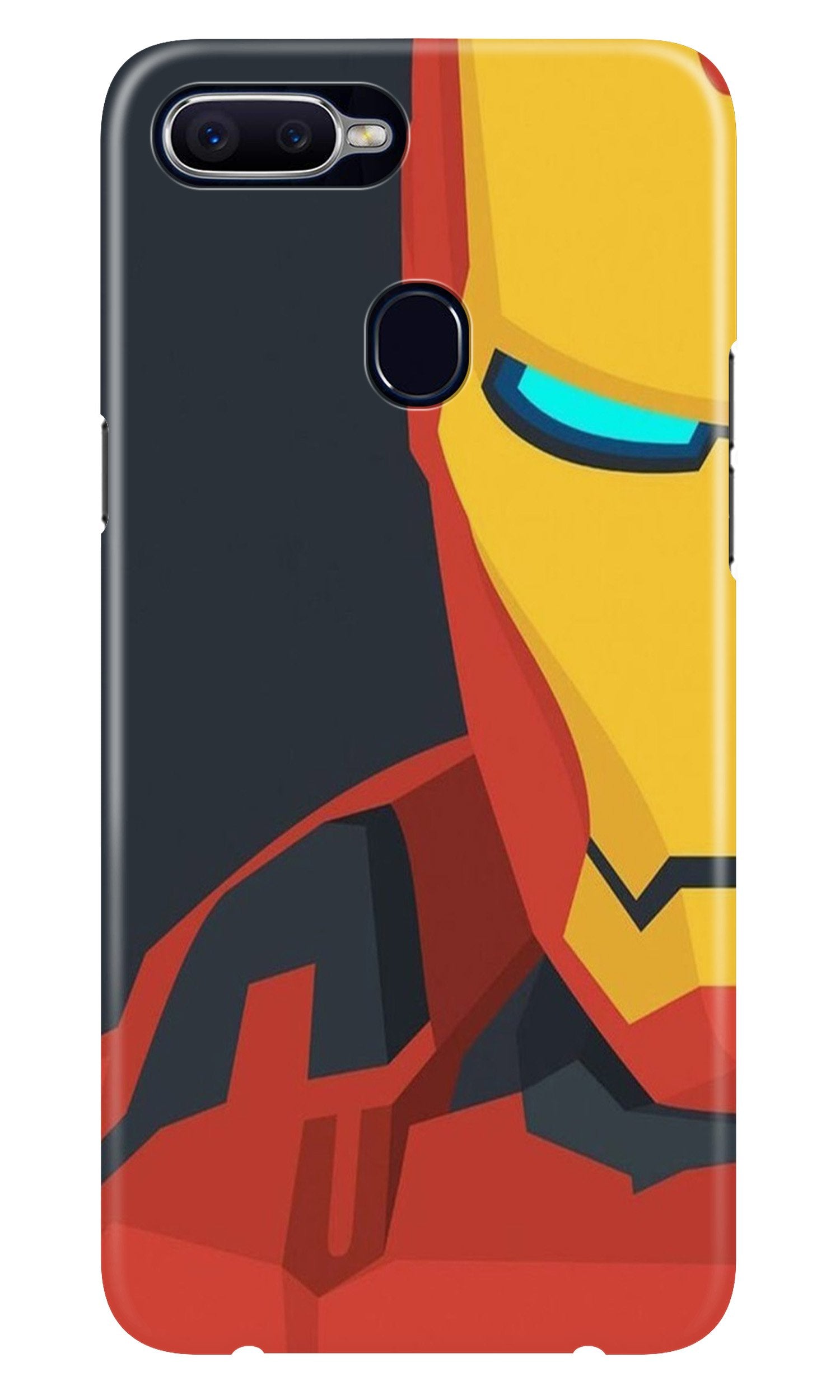 Iron Man Superhero Case for Oppo F9  (Design - 120)