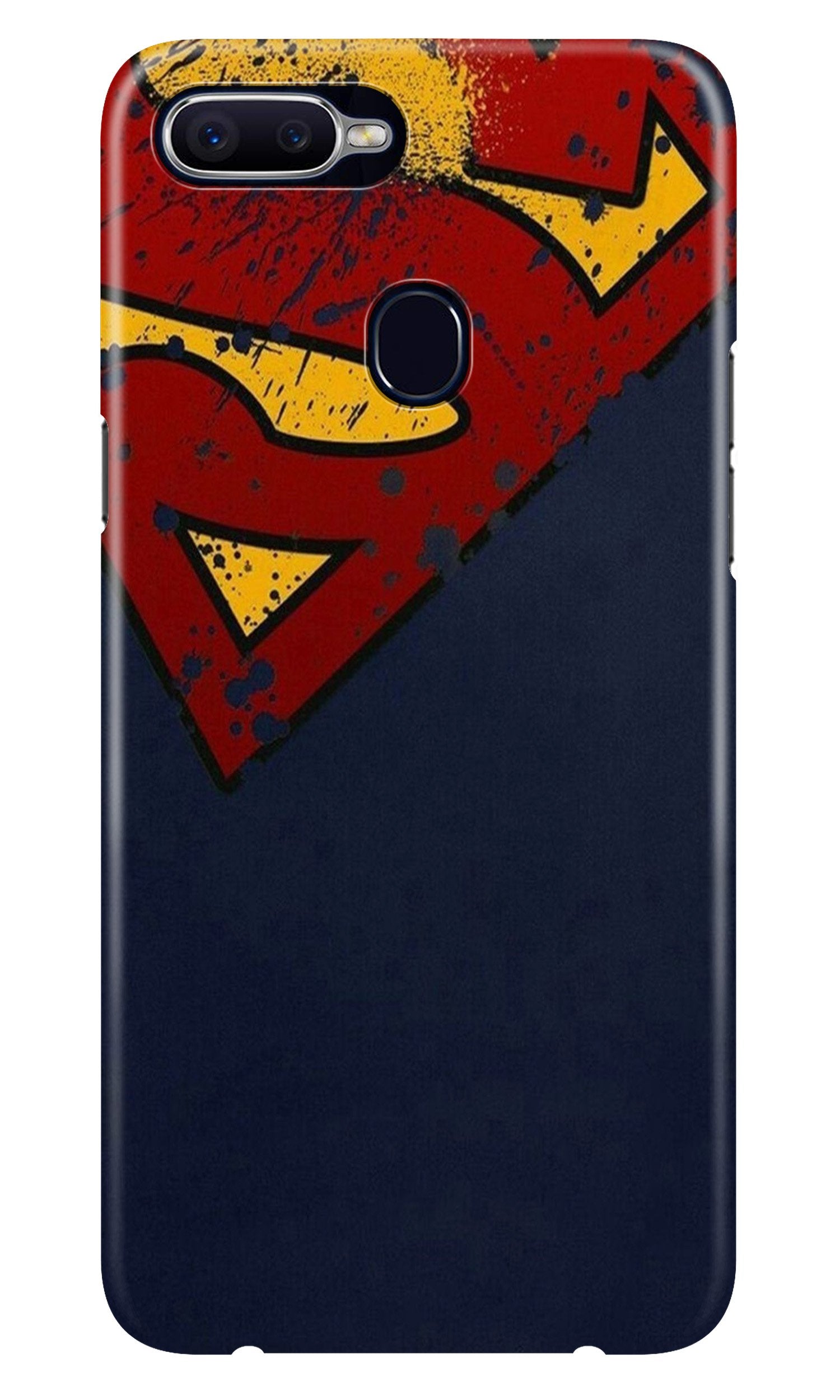 Superman Superhero Case for Oppo F9  (Design - 125)