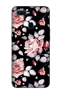 Pink rose Mobile Back Case for Oppo A12 (Design - 12)