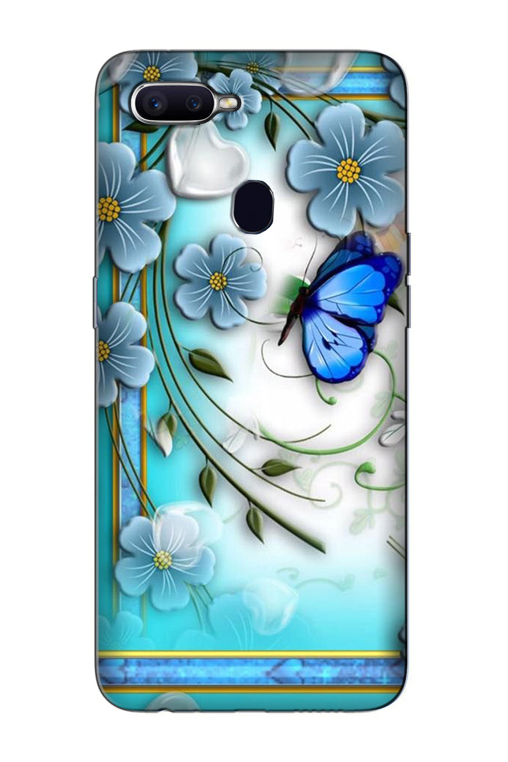 Blue Butterfly  Case for Oppo F9 Pro