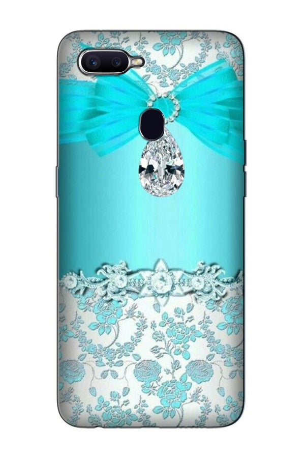 Shinny Blue Background Case for Oppo A5s