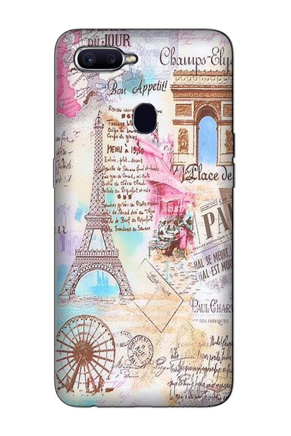 Paris Eiftel Tower Case for Oppo A5s