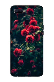 Red Rose Mobile Back Case for Oppo A12 (Design - 66)