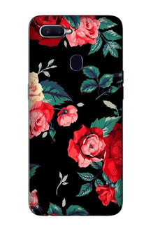 Red Rose2 Mobile Back Case for Oppo A12 (Design - 81)