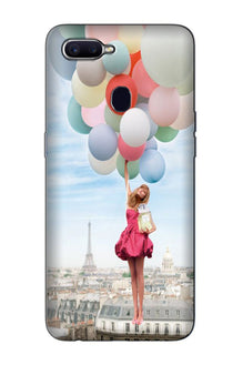 Girl with Baloon Mobile Back Case for Oppo A12 (Design - 84)