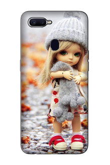 Cute Doll Mobile Back Case for Oppo A12 (Design - 93)