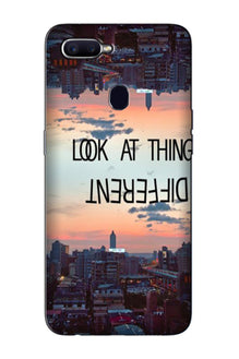 Look at things different Mobile Back Case for Oppo A12 (Design - 99)