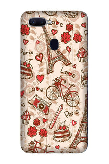 Love Paris Mobile Back Case for Oppo A12  (Design - 103)