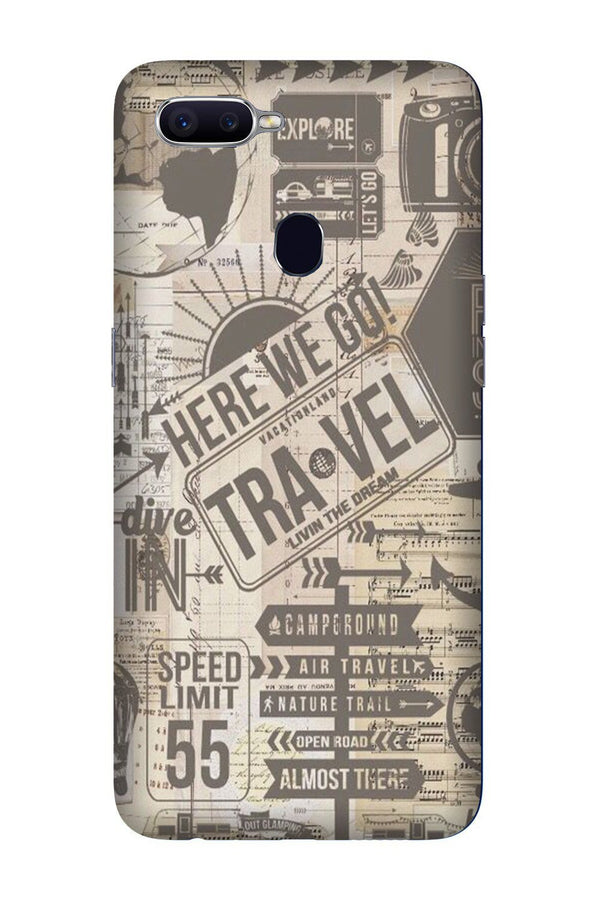 Travel Case for Oppo A5s  (Design - 104)