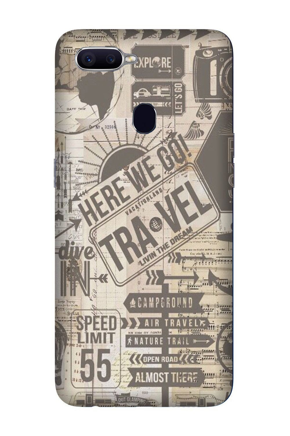 Travel Case for Realme U1  (Design - 104)