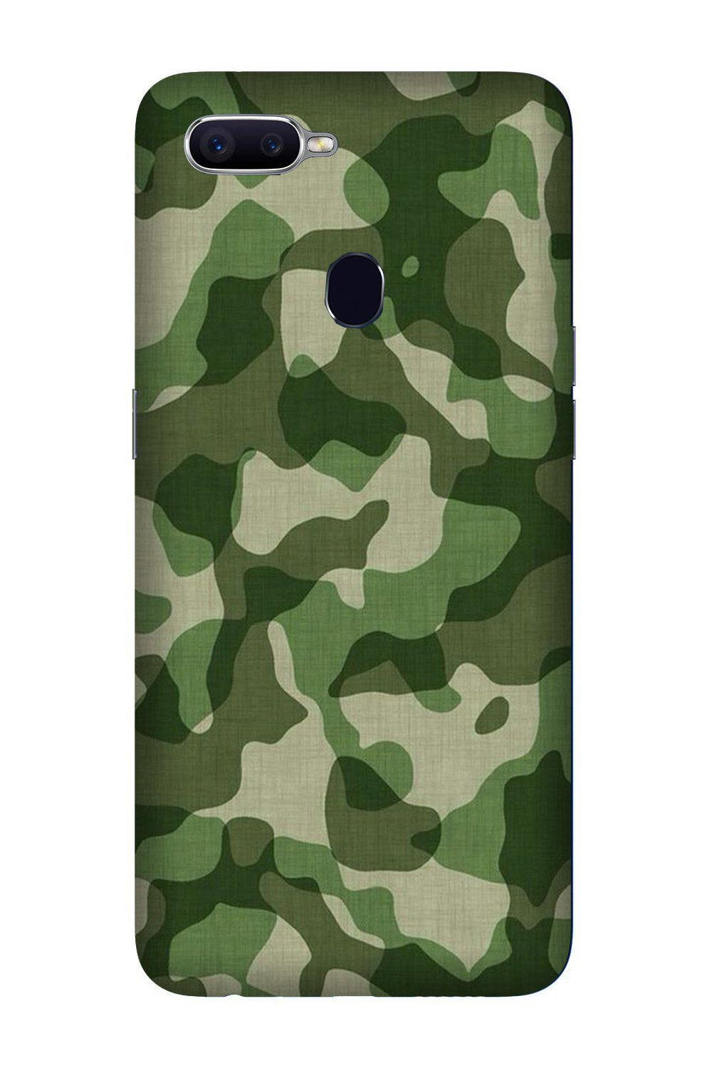 Army Camouflage Case for Oppo F9 Pro  (Design - 106)