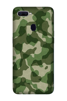 Army Camouflage Mobile Back Case for Oppo A12  (Design - 106)