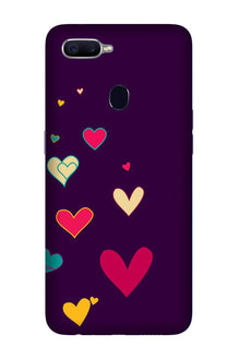 Purple Background Mobile Back Case for Oppo A12  (Design - 107)