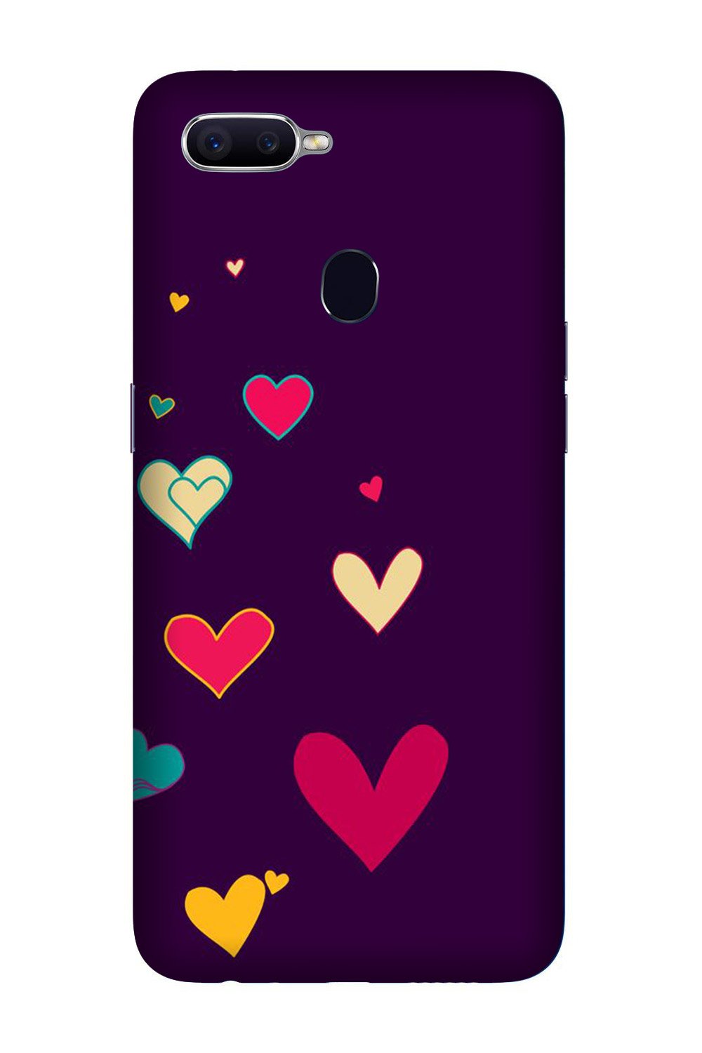 Purple Background Case for Oppo A5  (Design - 107)