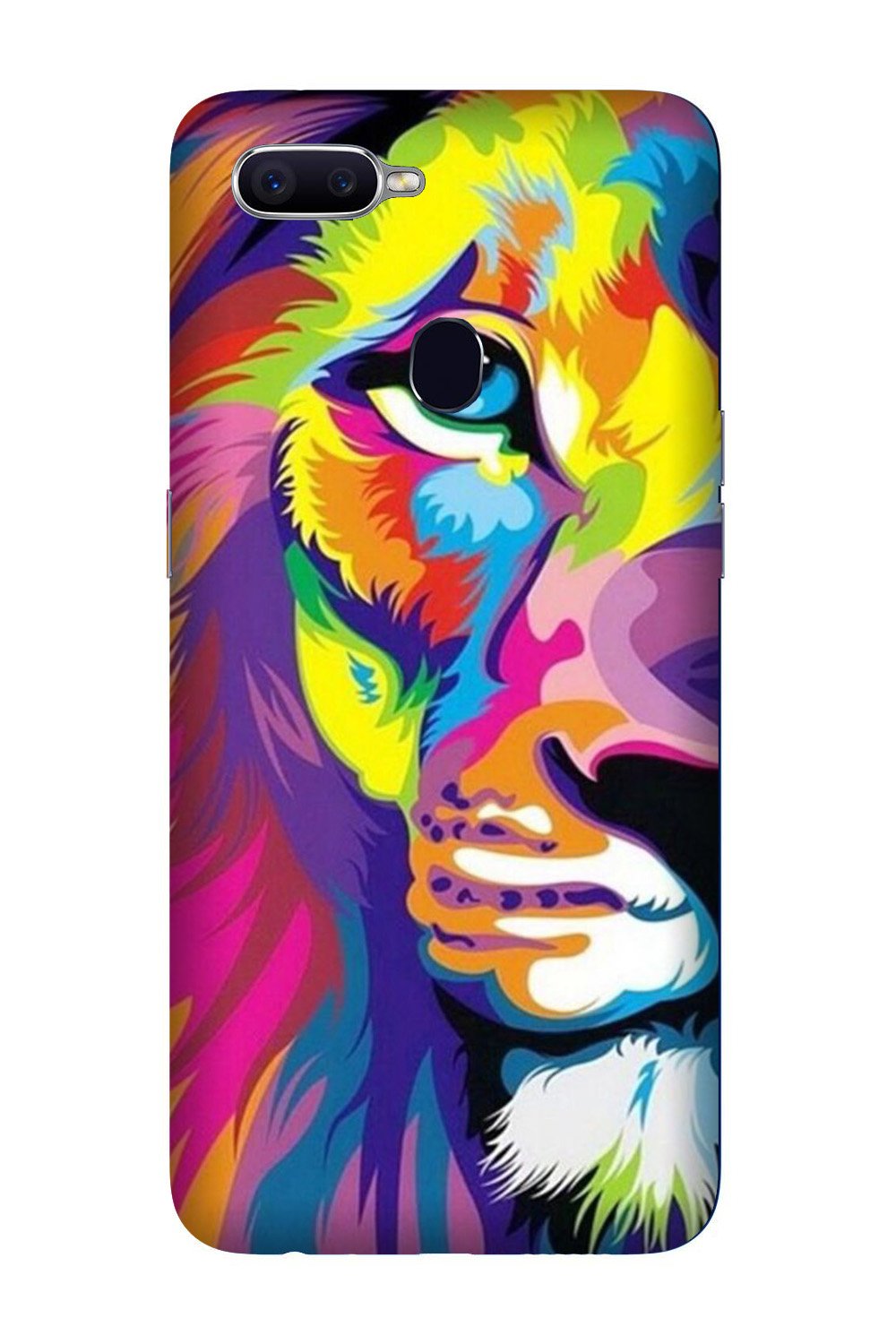 Colorful Lion Case for Oppo A5s  (Design - 110)