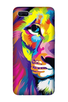 Colorful Lion Mobile Back Case for Oppo A12  (Design - 110)