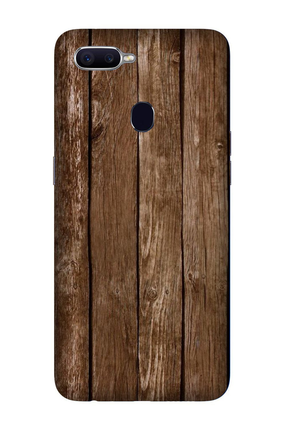 Wooden Look Case for Oppo F9 Pro  (Design - 112)