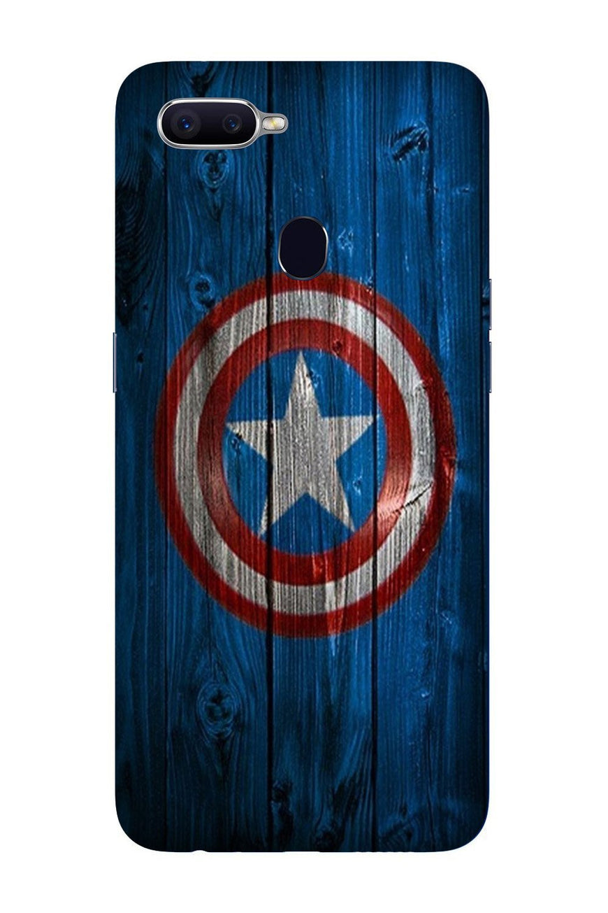 Captain America Superhero Case for Oppo F9 Pro  (Design - 118)