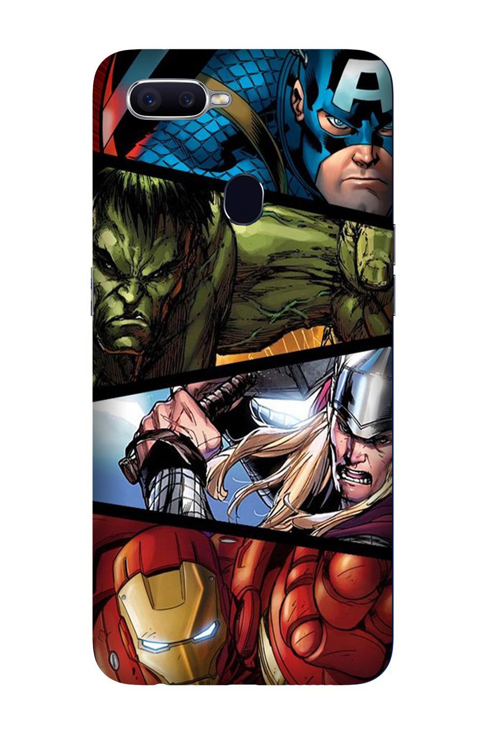Avengers Superhero Case for Oppo F9 Pro  (Design - 124)