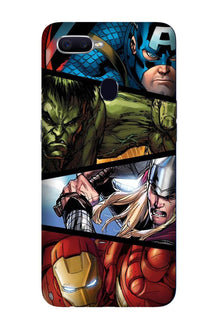 Avengers Superhero Mobile Back Case for Oppo A12  (Design - 124)