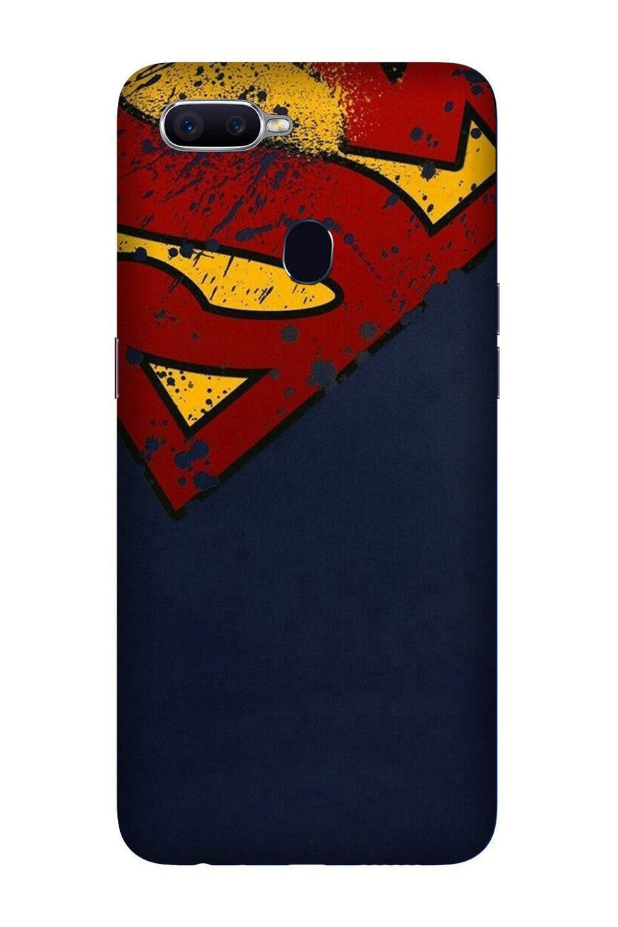 Superman Superhero Case for Oppo F9 Pro  (Design - 125)
