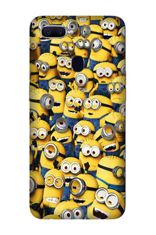 Minions Mobile Back Case for Oppo A12  (Design - 126)