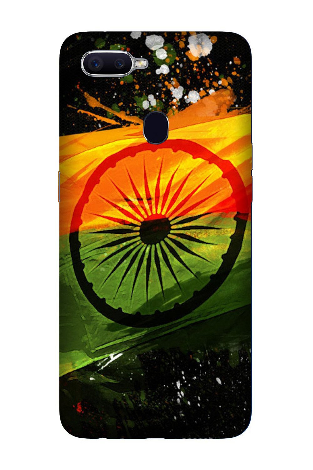 Indian Flag Case for Oppo A5  (Design - 137)