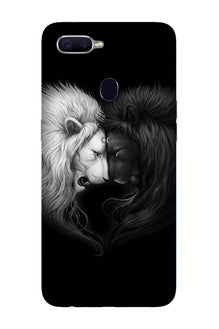 Dark White Lion Case for Oppo R15 Pro  (Design - 140)