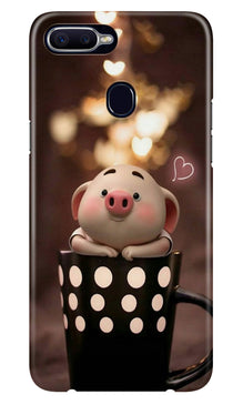 Cute Bunny Mobile Back Case for Oppo A12 (Design - 213)