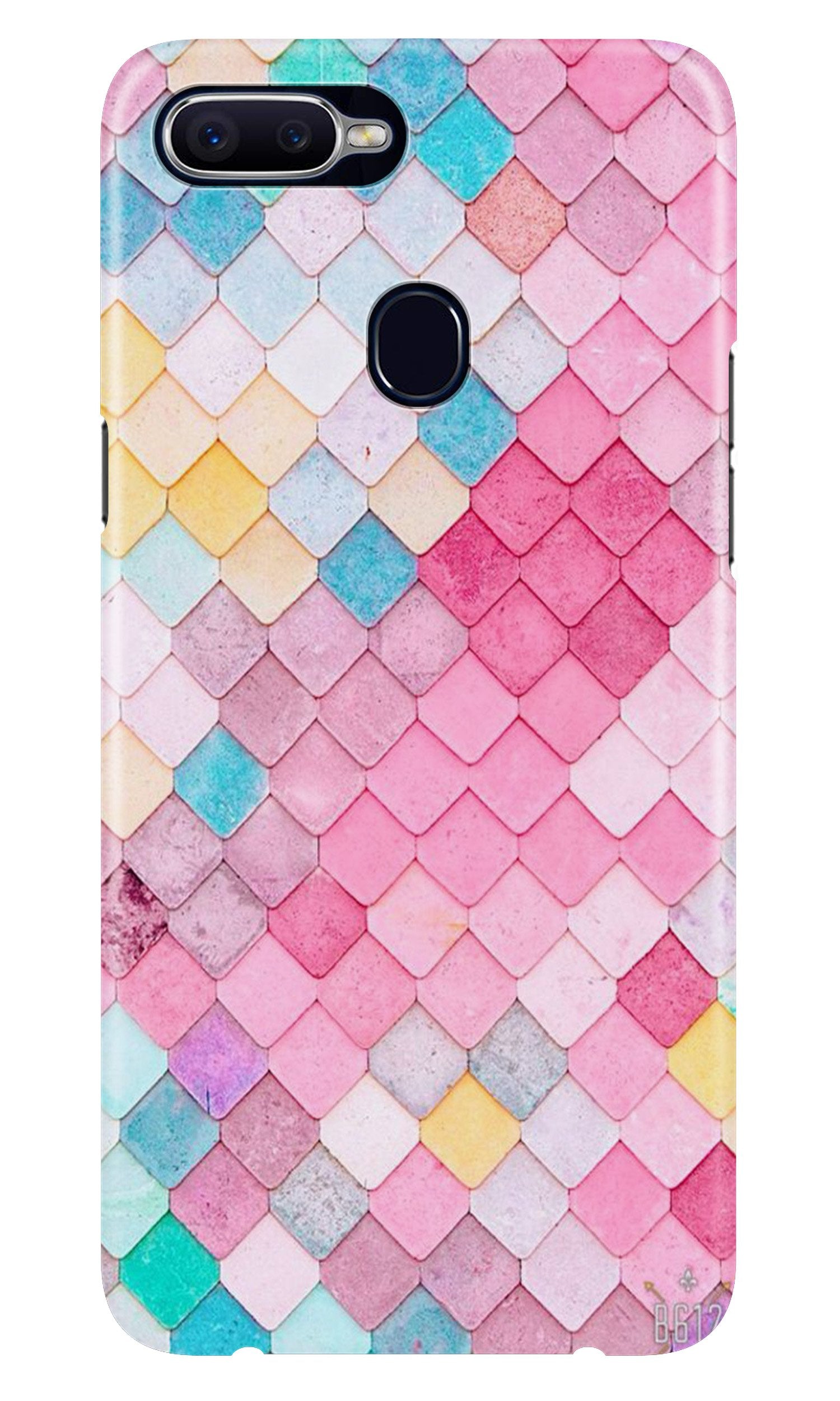 Pink Pattern Case for Oppo A5s (Design No. 215)