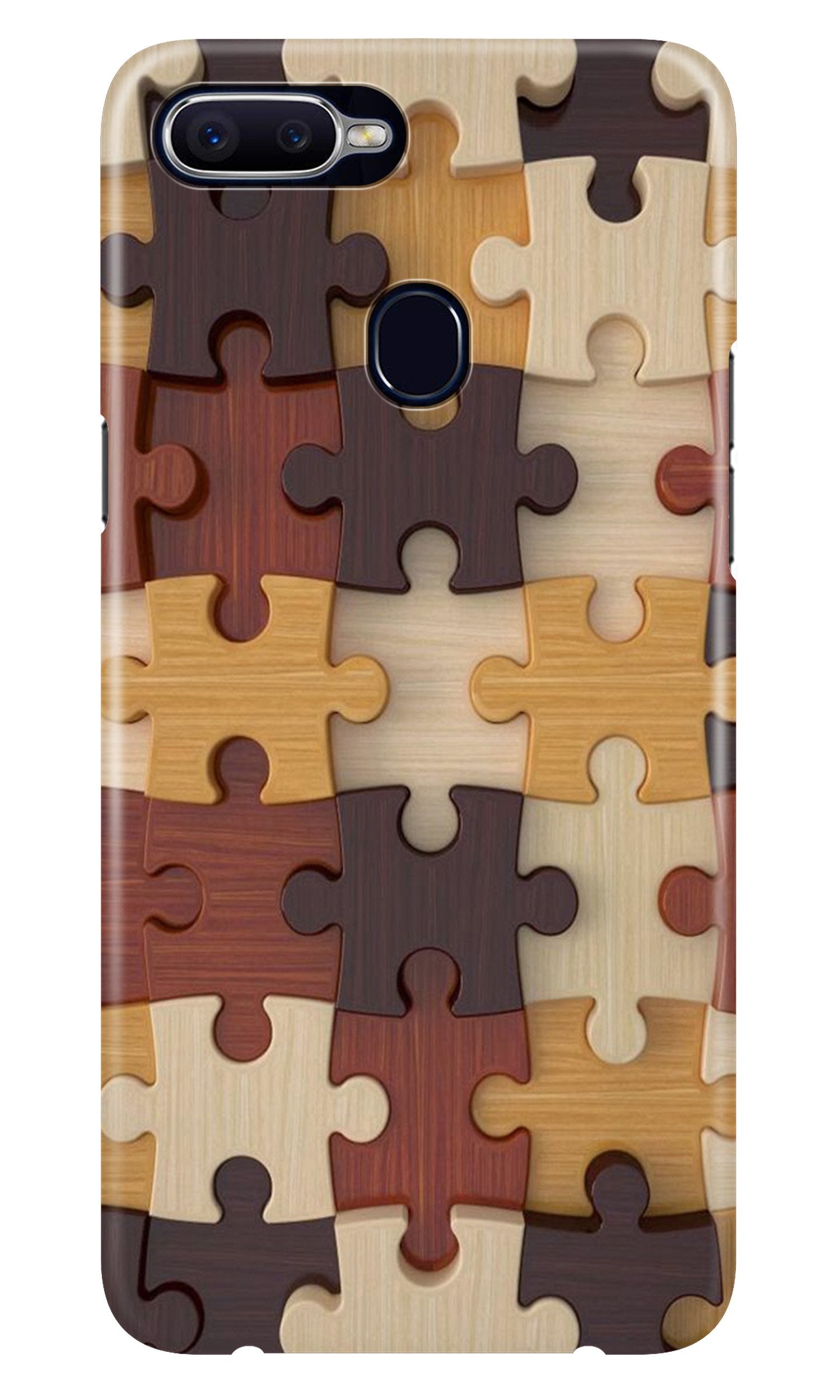 Puzzle Pattern Case for Oppo A12 (Design No. 217)