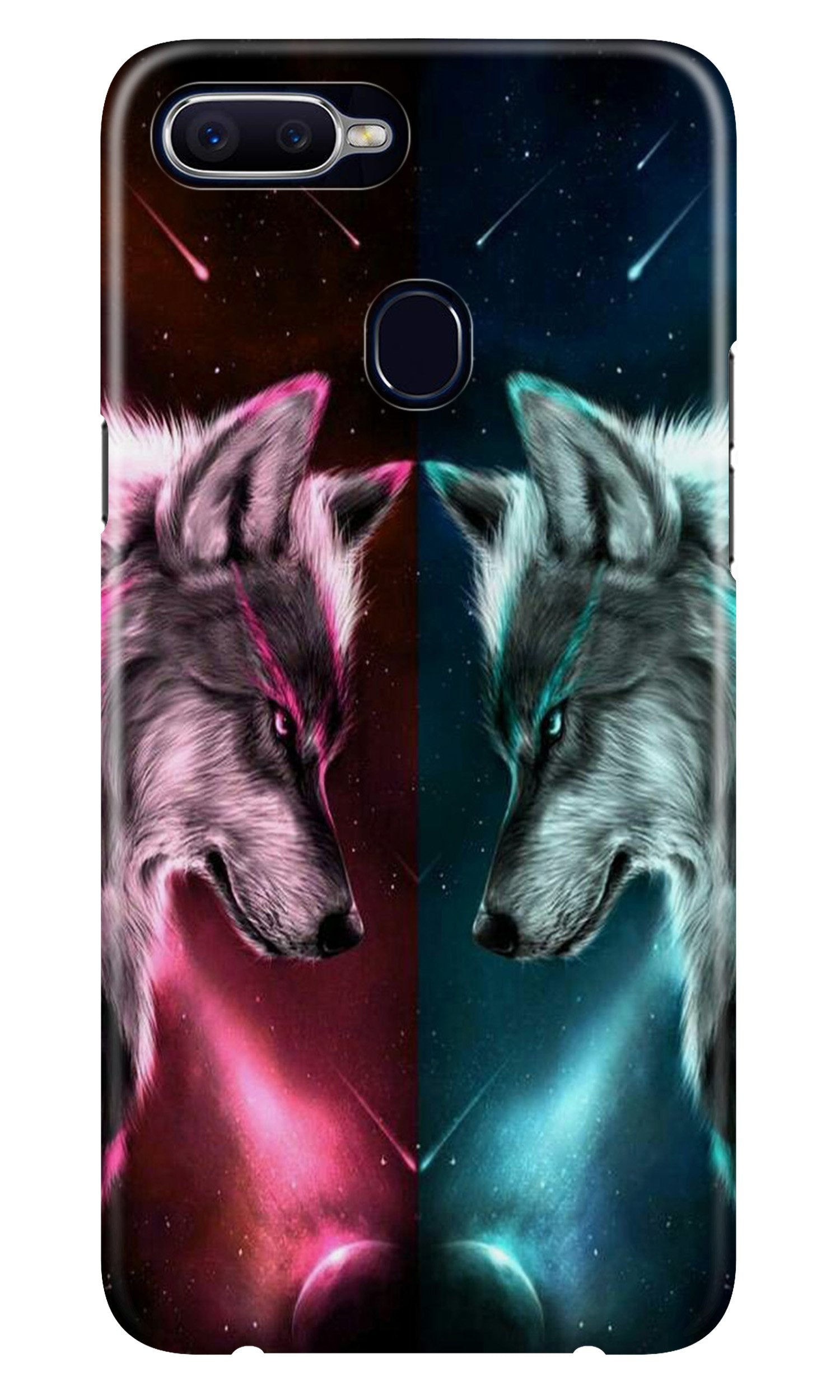Wolf fight Case for Oppo A12 (Design No. 221)