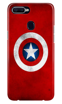 Captain America Mobile Back Case for Oppo A12 (Design - 249)