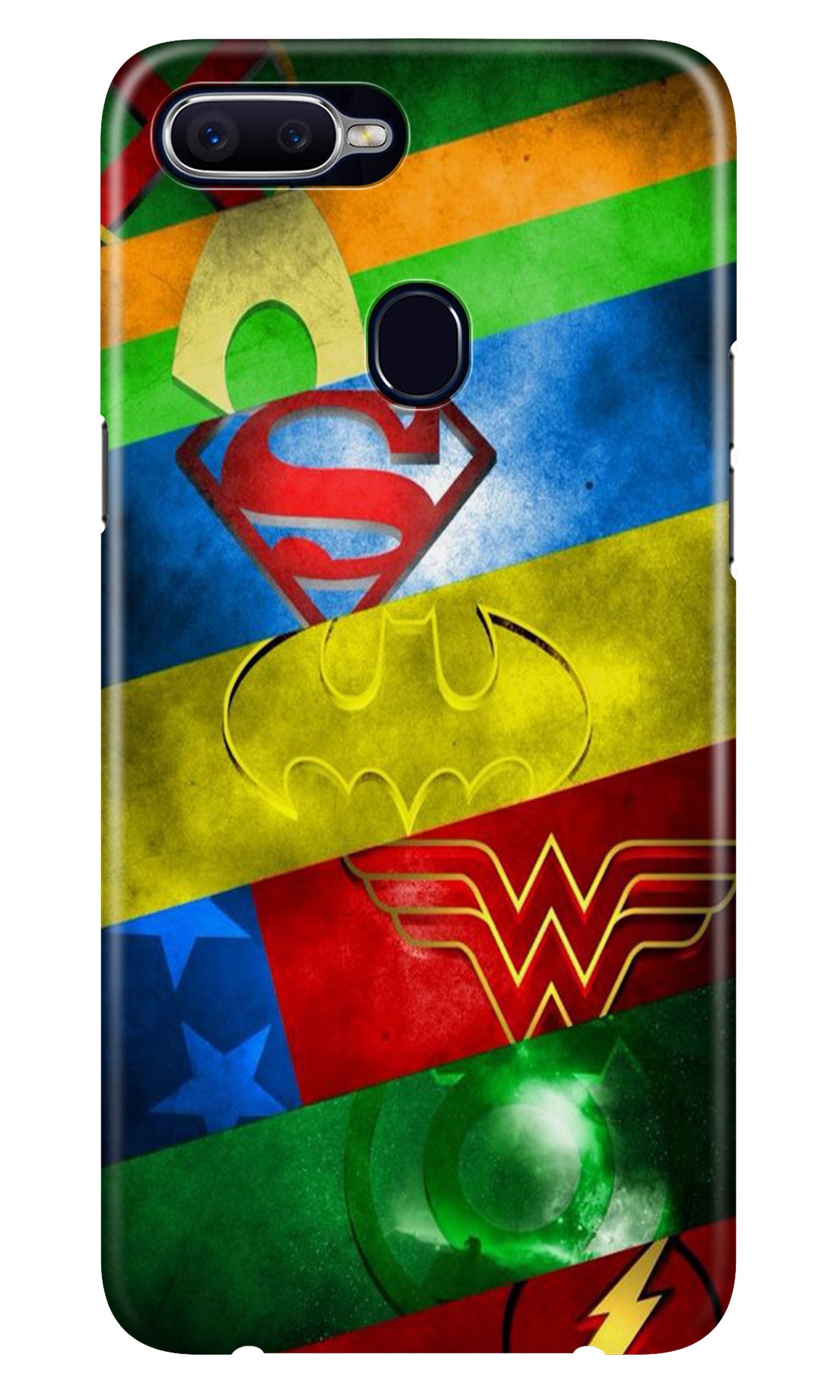 Superheros Logo Case for Oppo A7 (Design No. 251)
