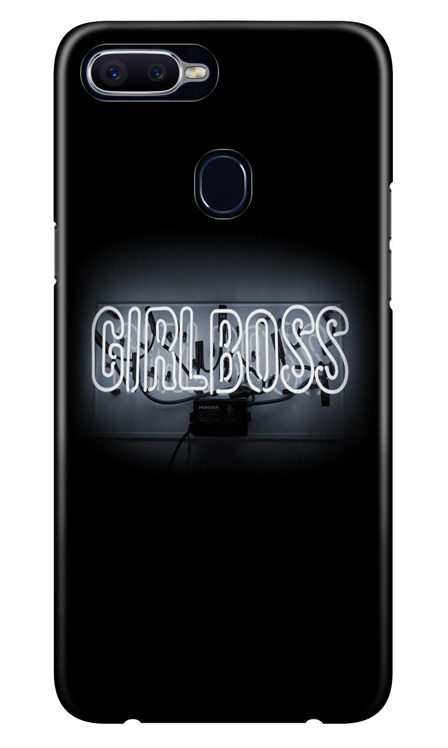 Girl Boss Black Case for Oppo A12 (Design No. 268)