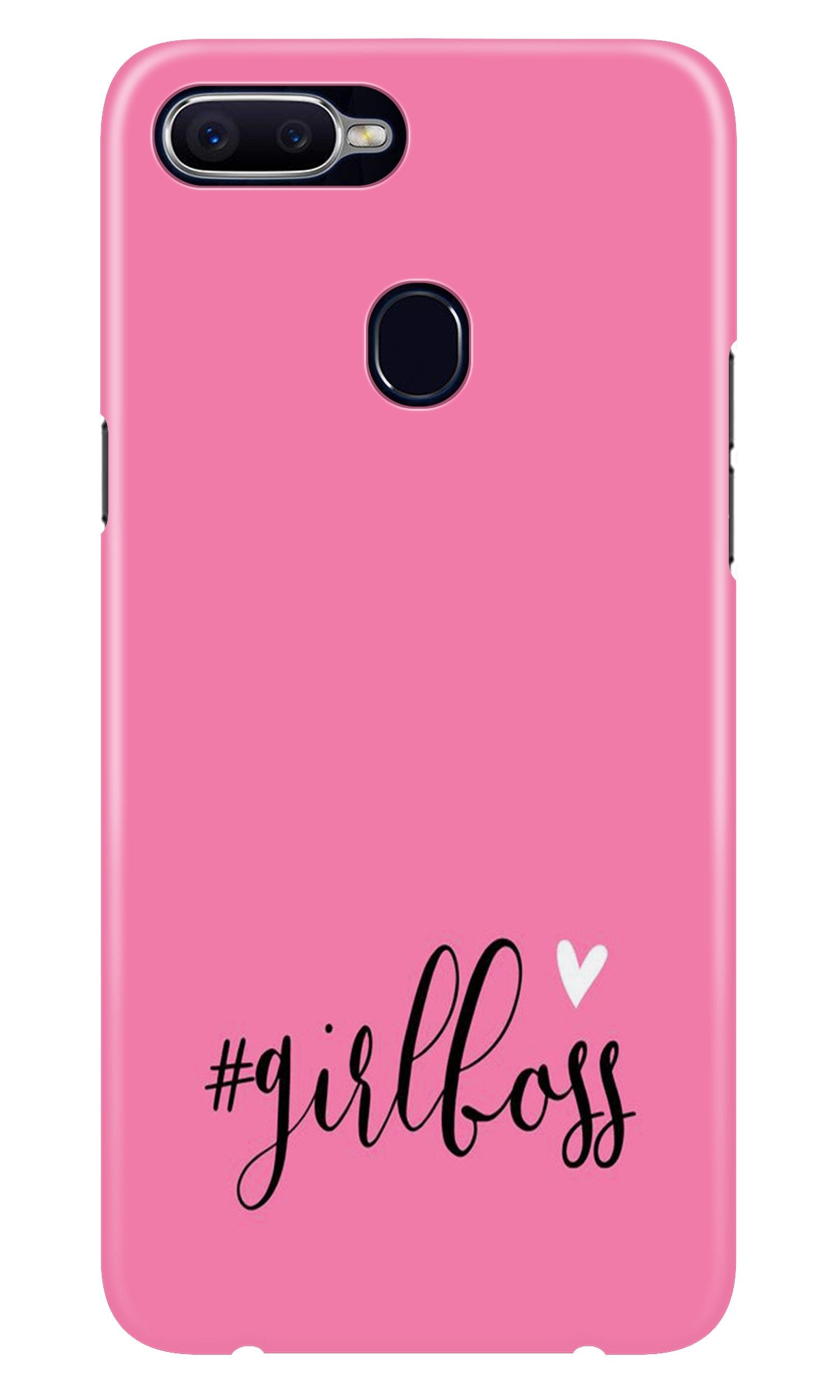 Girl Boss Pink Case for Oppo A12 (Design No. 269)